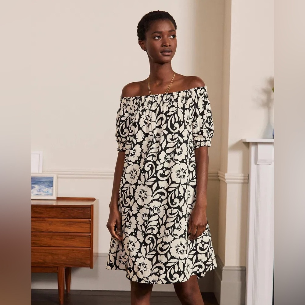 Boden Off Shoulder Mini Dress, Size 4
